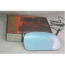 Toyota Corolla 93-97 Blue Side Mirror w LED Signal